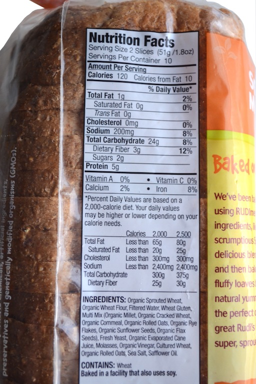 Nature S Own Whole Wheat Bread Nutrition Label | Besto Blog